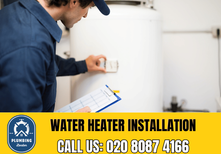 water heater installation Romford